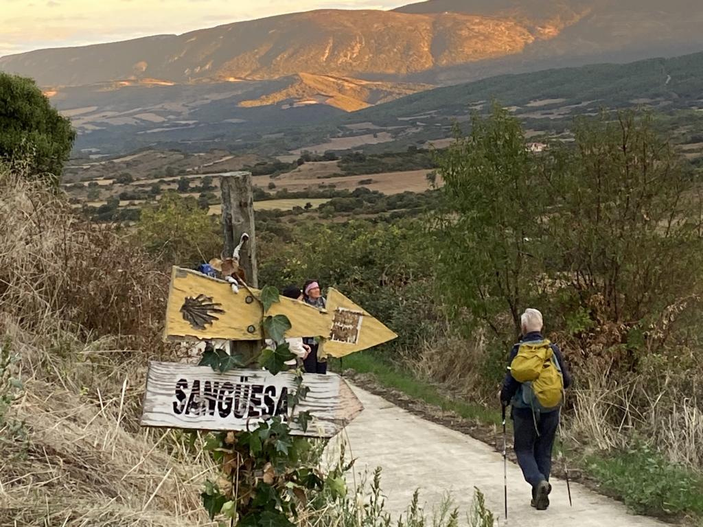Pilgercoachinggruppe in Puenta la Reina